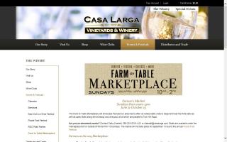 Casa Larga Vineyards Farm to Table to Marketplace