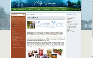 Farmers Market in the Holly Springs Village District