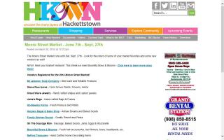 Hackettstown's Moore Street Farmers / Open Air Market