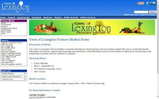 Town of Lexington Farmers Market