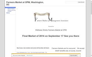 Wellness Works Farmers Market at OPM